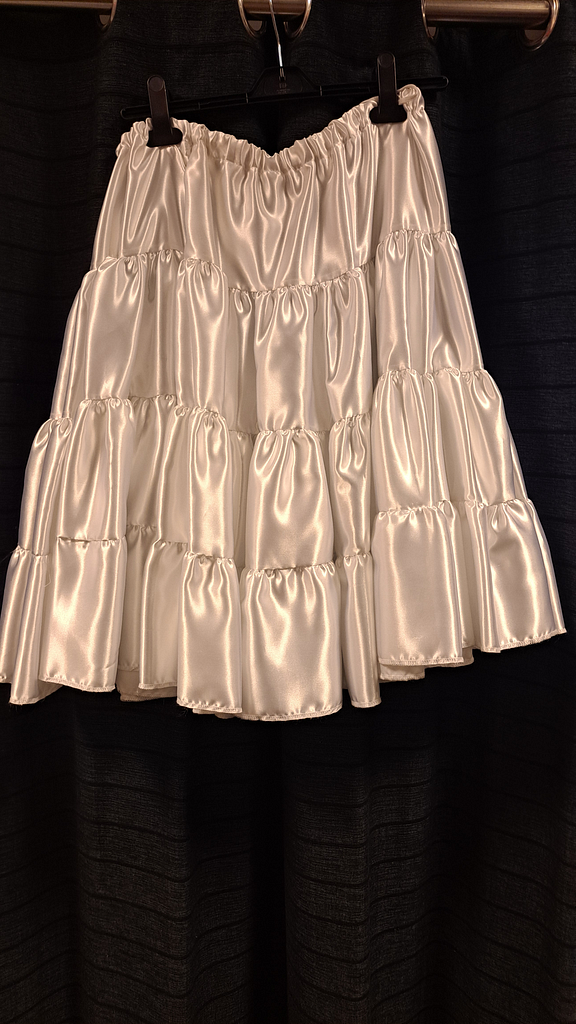 Glimmende plooi rok horizontaal 