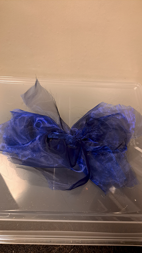 Haarfrutsel donker blauw