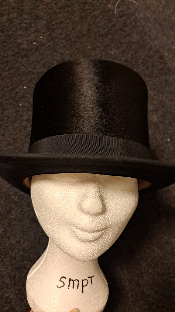 Hoge hoed zwart heren