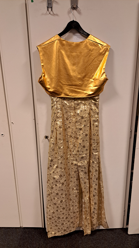 Gouden galajurk met bolero