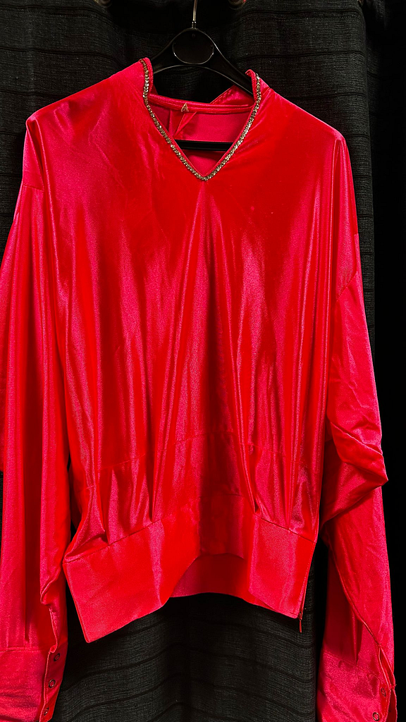 Roze blouse lange mouw