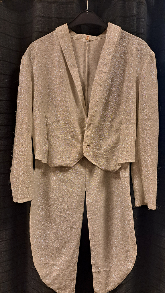 Jacket licht grijs glitter