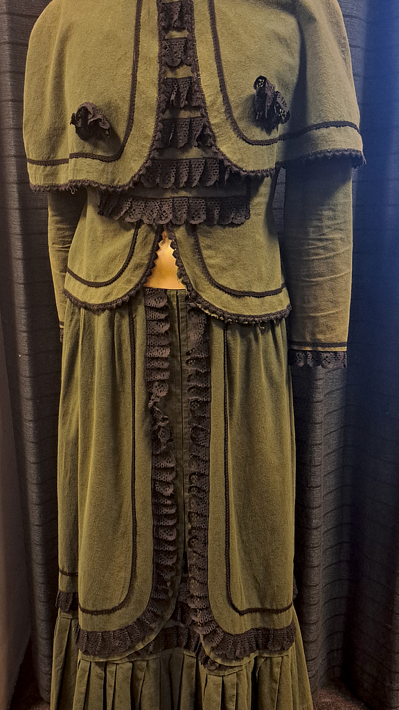 Groen victoriaanse jurk