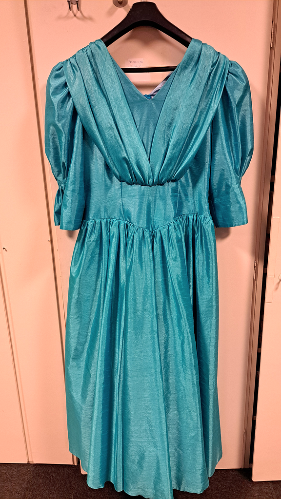 Feestjurk turquoise 