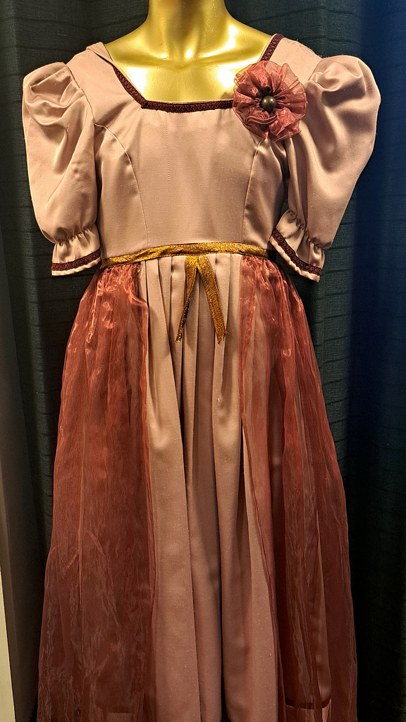 Roze jurk Renaissance stijl