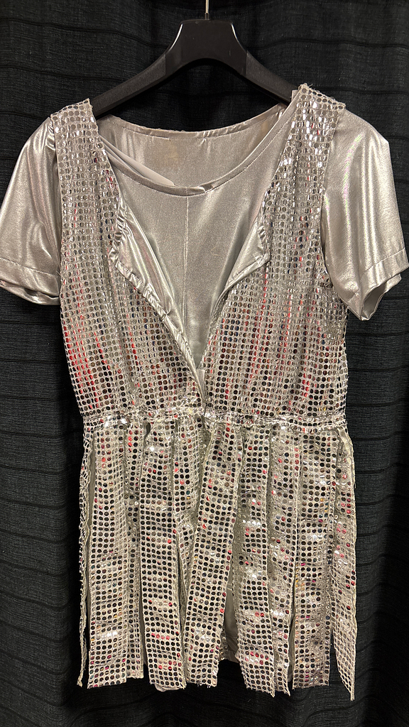 Zilver pailetten jurkje