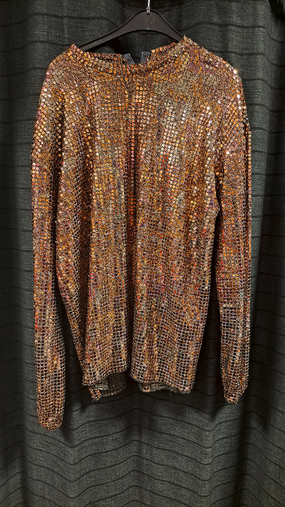 Shirt gouden glitters