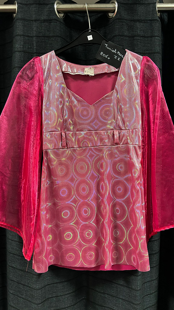 Fuchsia roze glitter broek 