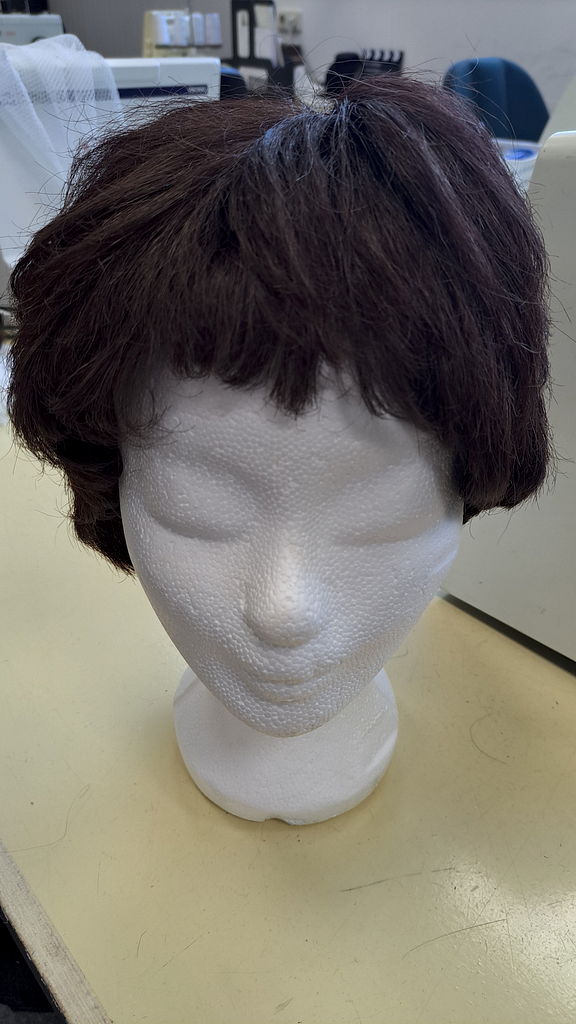 Pruik kort bruin dames