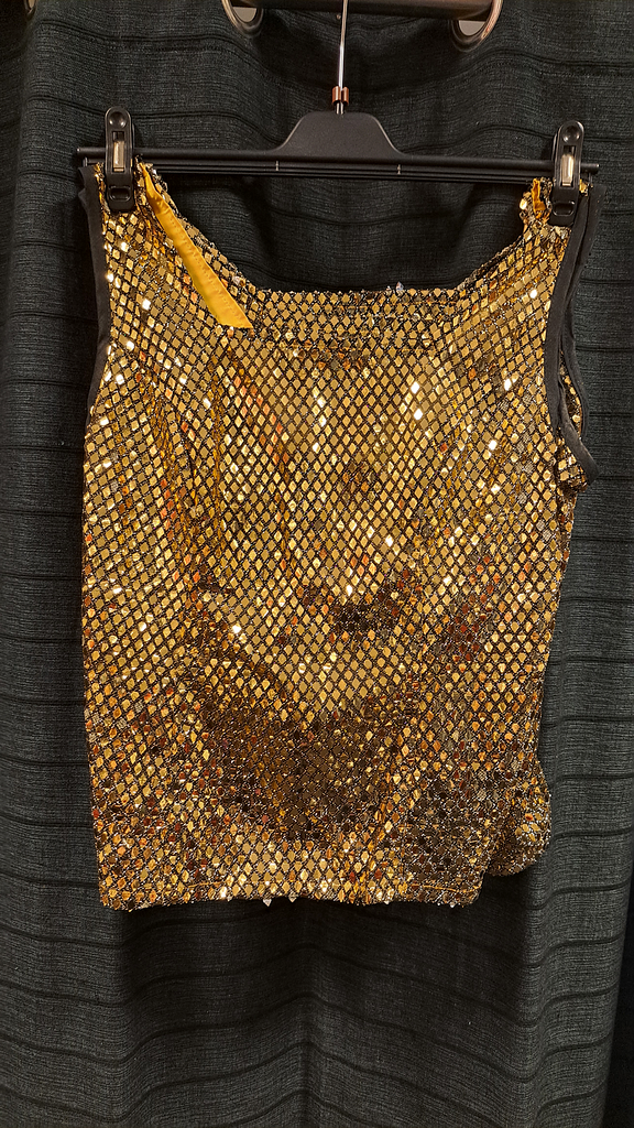 Goud paillet top