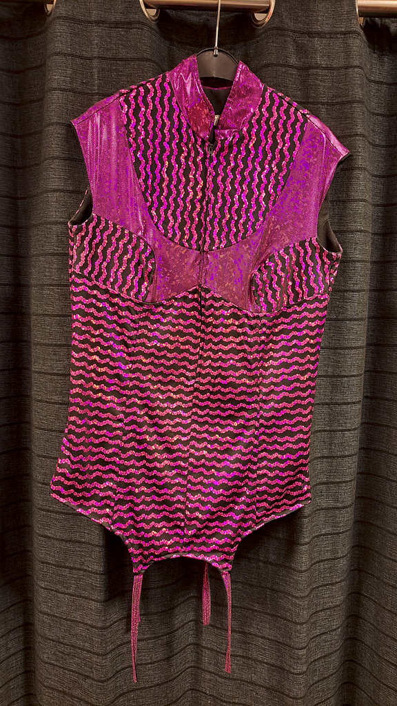 Mouwloze roze top met rits