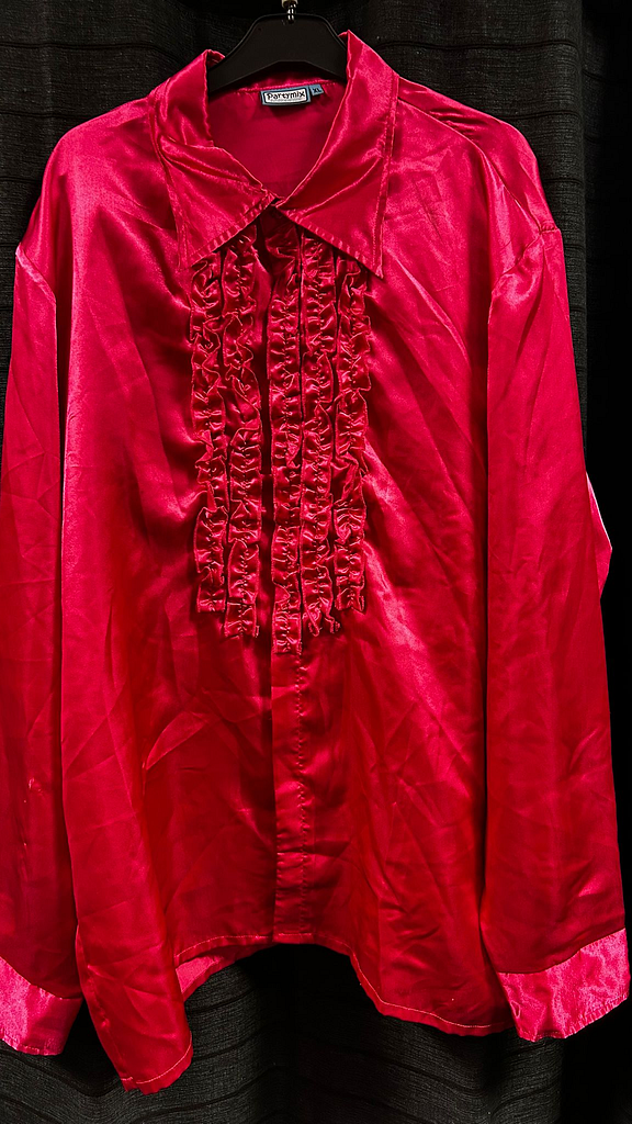 Blouse rouzel kraag roze