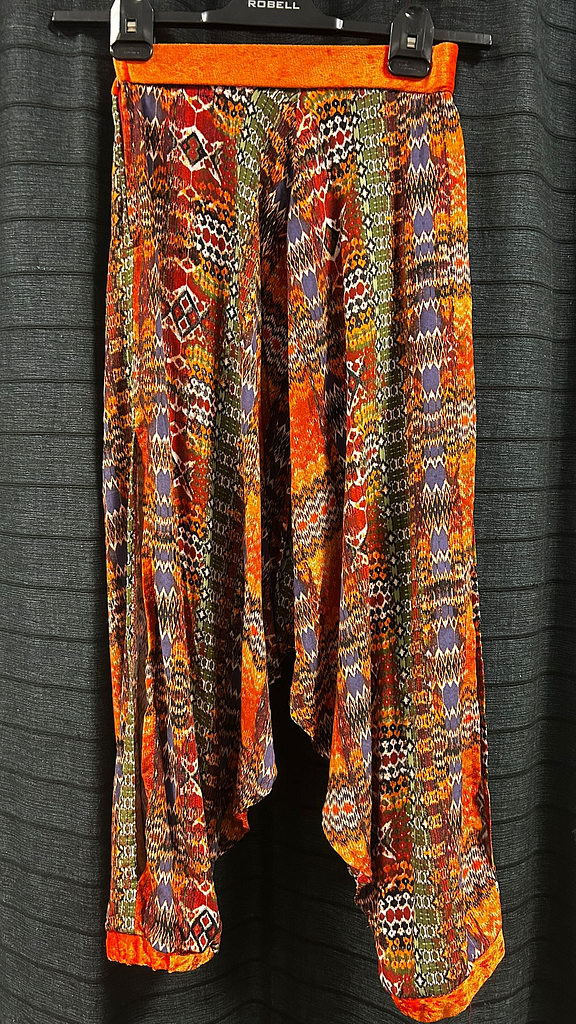 Pof broek oosterse print