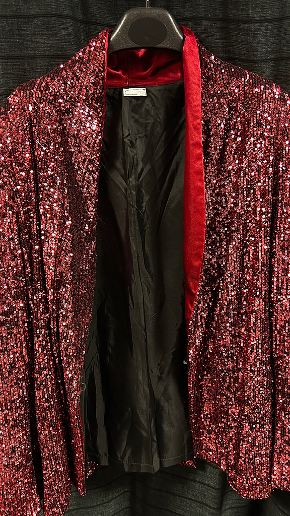 Roze pailletten colbert