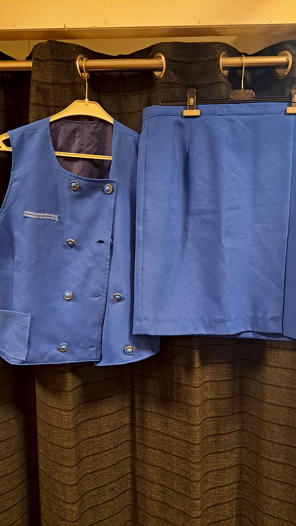 Kobalt stewardess pak