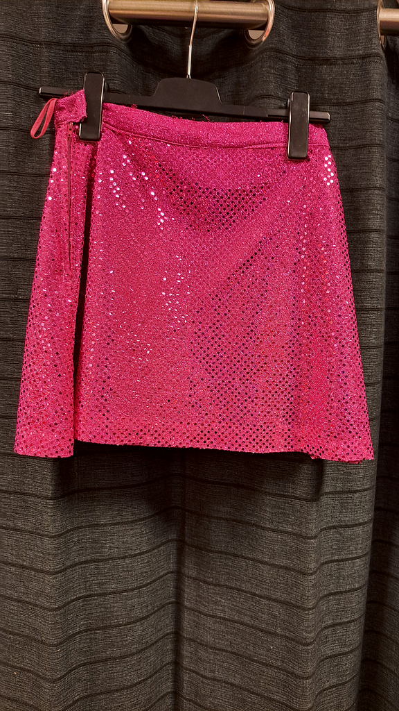Korte Roze glitter rokje