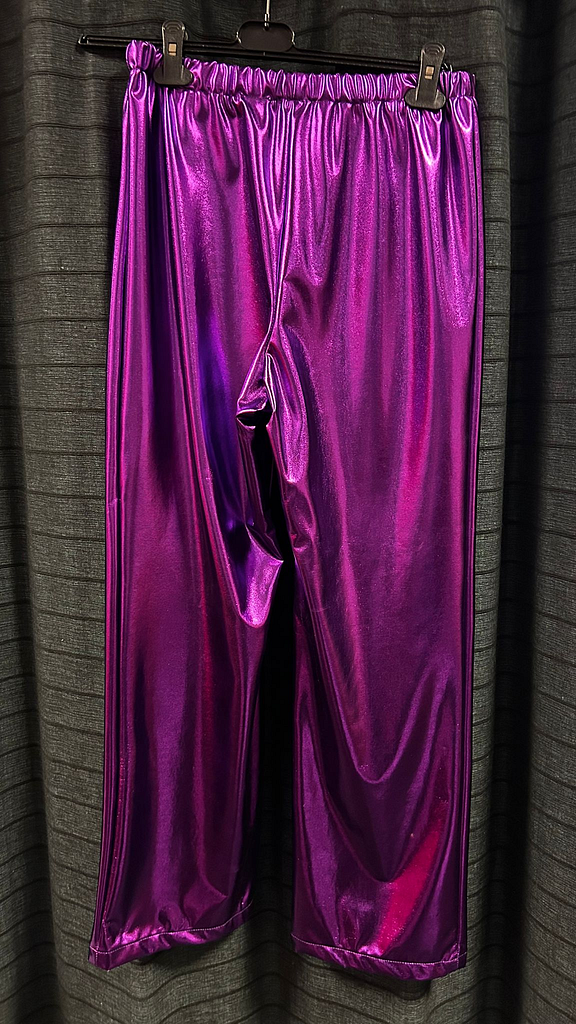 Paars hemd gilet paars oranje 