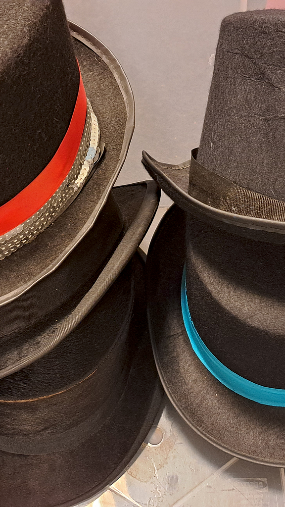 Hoge hoed zwart heren