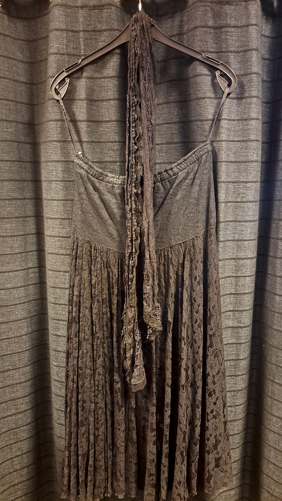 Jurk met sjaal zwart