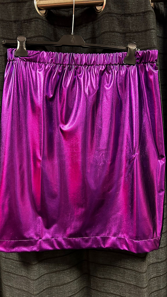 Dames colbert streep motief paars oranje