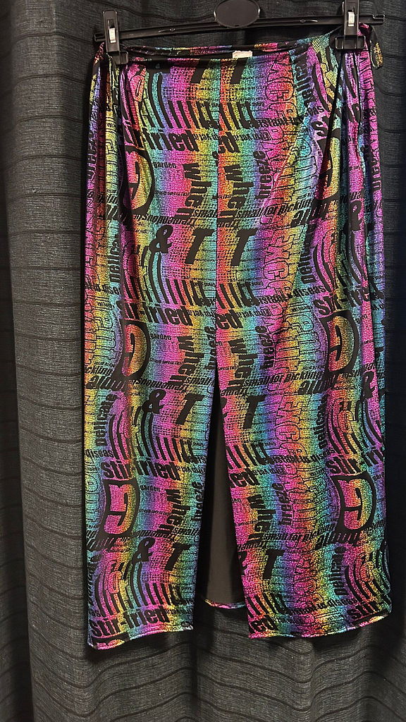 Lange broek disco letters