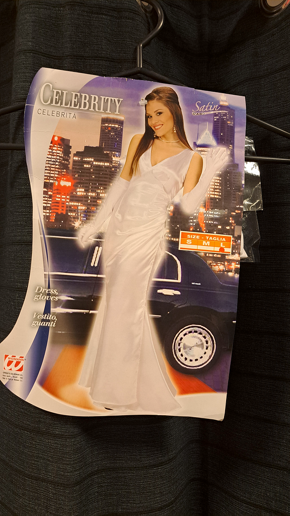 Witte glimmende gala jurk