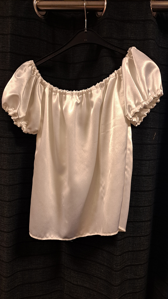 Witte top korte mouw