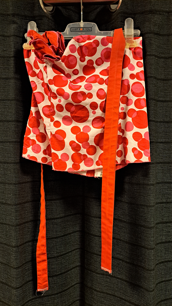 Mouwloze top rode stip