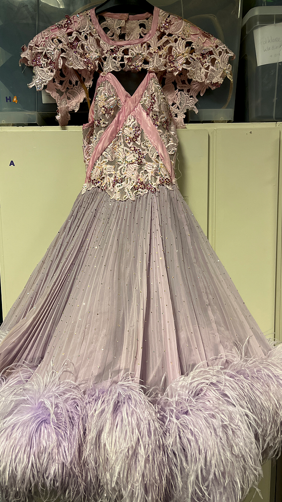 Roze ballroom jurk