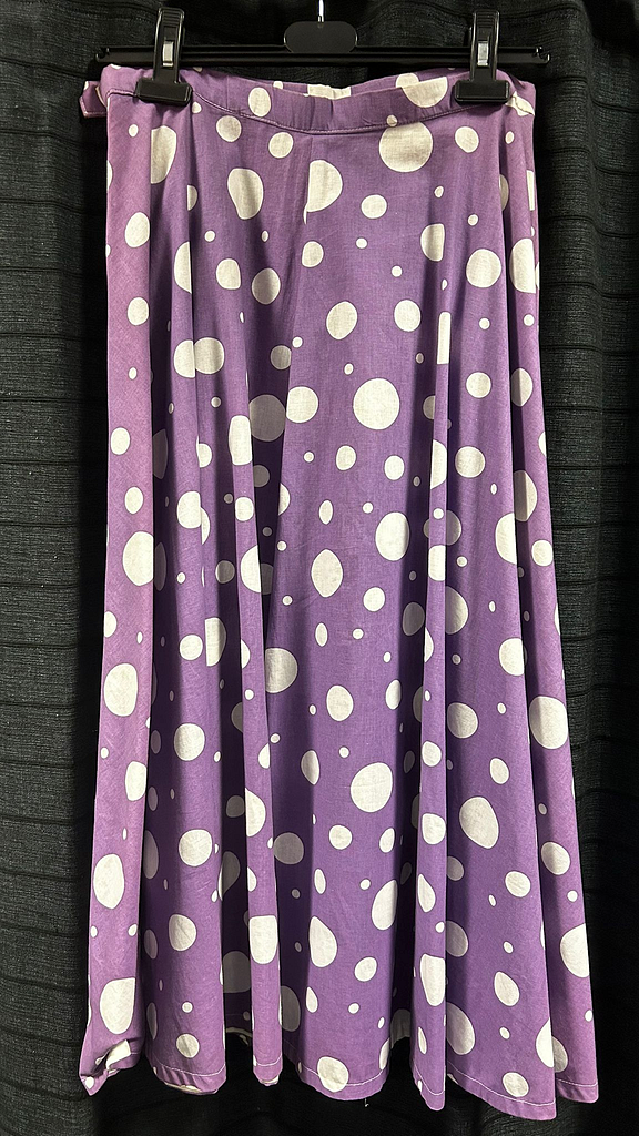 Polka dot paarse rok