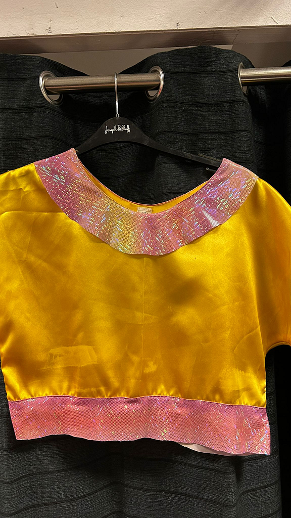 Klok rok roze en geel met top