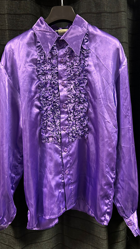 Paarse rock 'n roll blouse 