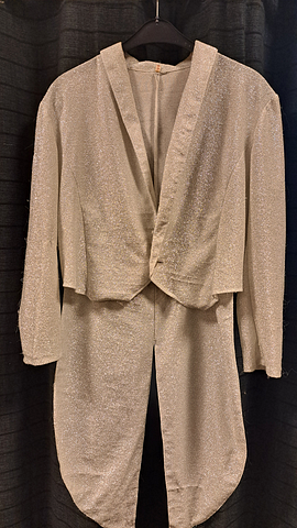 Jacket licht grijs glitter