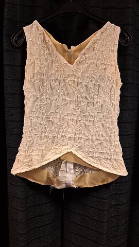 Top wit met pailletten