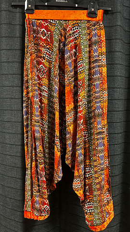 Pof broek oosterse print