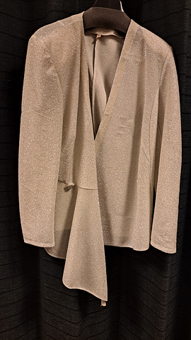 Broekpak licht grijs glitters 