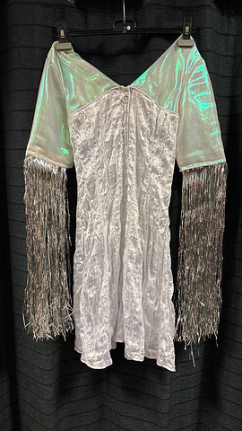 Rokje met zilveren slierten