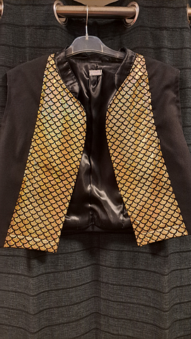 Gilet goud schubben