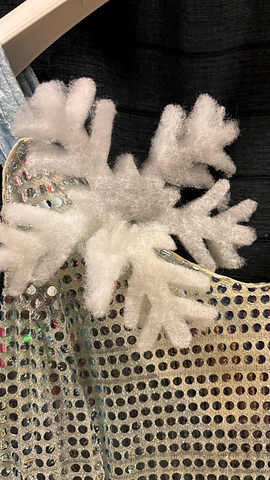 Sneeuw pailetten jurk