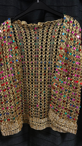 Goud en kleuren vest