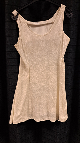 Jurk wit glimmende stof