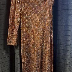 Jurk brons gouden glitters