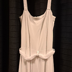 Witte mouwloze jurk