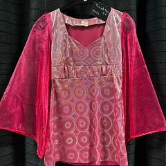 Fuchsia roze glitter broek 