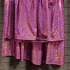 Paarse top met ruffels