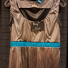 Top grijs zilver met pailletten streep