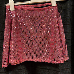 Top met rokje roze glitter 