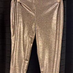 Grijze glitter broek