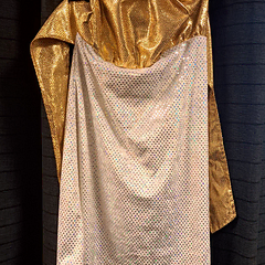 Witte Jurk met gouden hals
