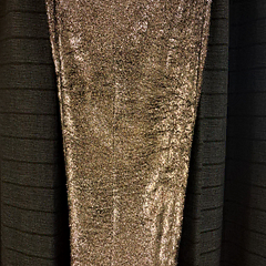 3/4 broek zilver glitter